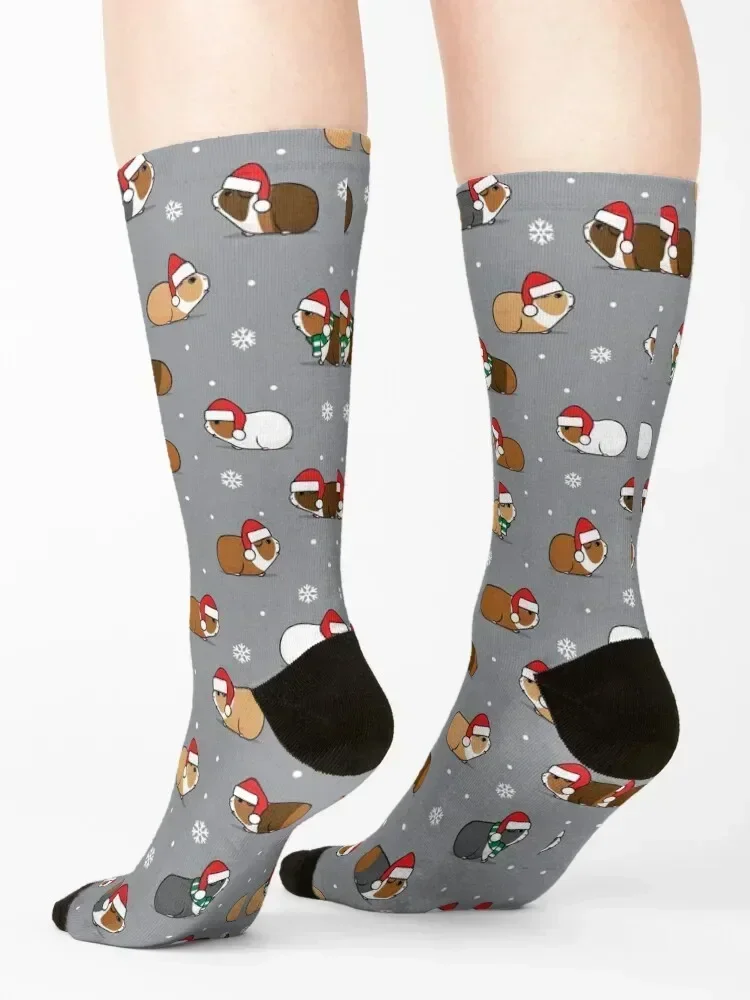 Christmas Guinea pigs - grey Socks Heating sock anti-slip christmas stocking christmas gifts Boy Socks Women's