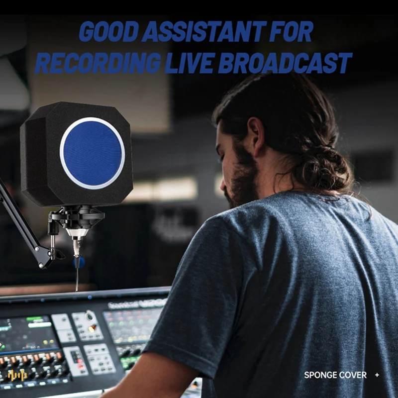 Capacitario-Microfono-Spugna-Cover-Microfono-Suono-Acoustico-Microfono-Parvento-Portable-Anti-Suono-Cover-Y41A