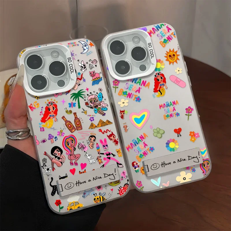 Karol G Manana Sera Bonito Case for Samsung Galaxy S24 S23 S22 S21 S20 Note20 Ultra Plus FE M31 4G 5G Back Cover with Holder