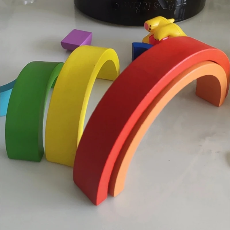

Creative Rainbow Blocks: Develops Hand-Eye Coordination & Logic. Inspires Imagination & Problem-Solving for Kids 3+