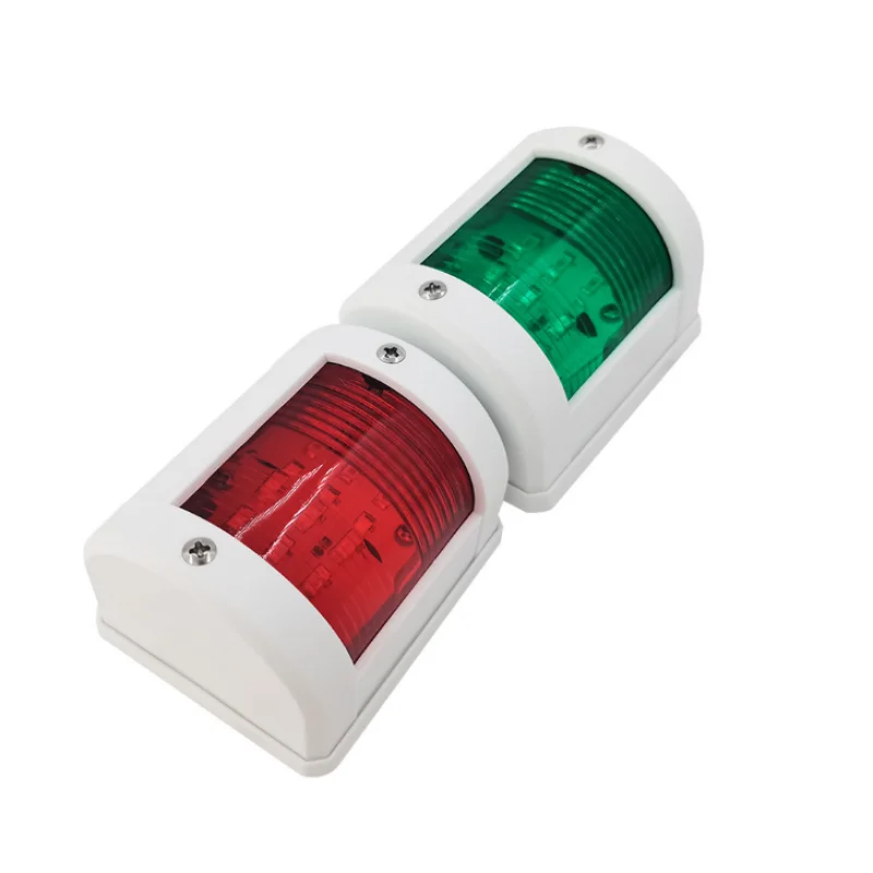 ISURE MARINE A Pair Of Red And Green 79 * 65 * 56 LED Navigation Lights Signal Lights Black/White Marine Hardware Accessories