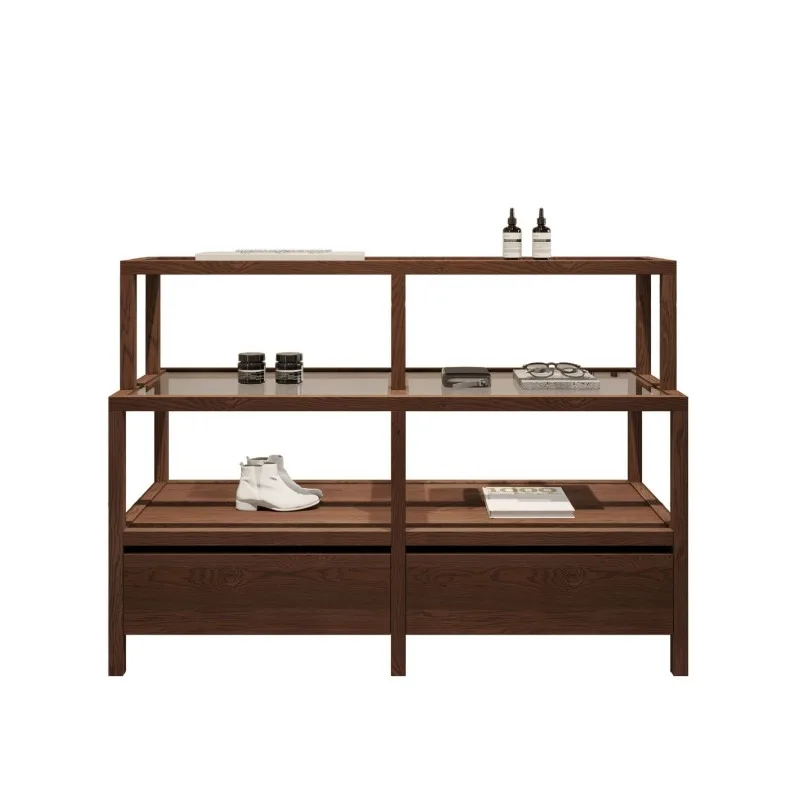 Fashion desktop storage display cabinet, Nakajima goods rack sample rack, shelf, jewelry necklace, clothing bag, shoes
