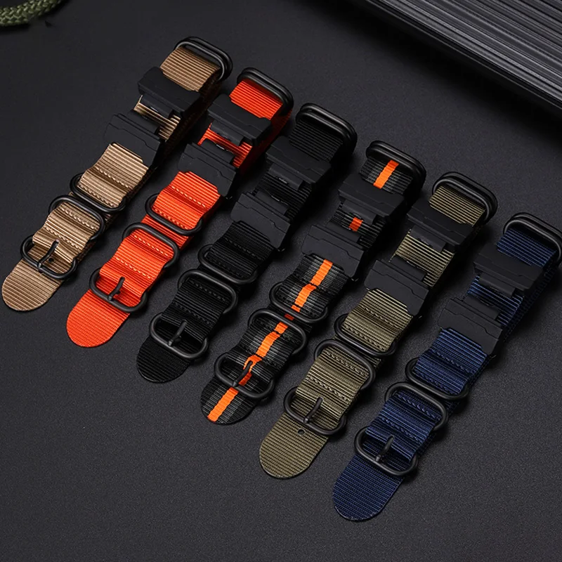 Modified Canvas watch Strap for CASIO DW5600 GW-B5600 GMW5610 Modified Trendy Nylon Strap Waterproof Sports watchband Bracelet