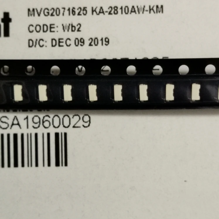 50PCS/KA-2810AW-KM 2810 (215) Side White Highlight Backlight LED Beads