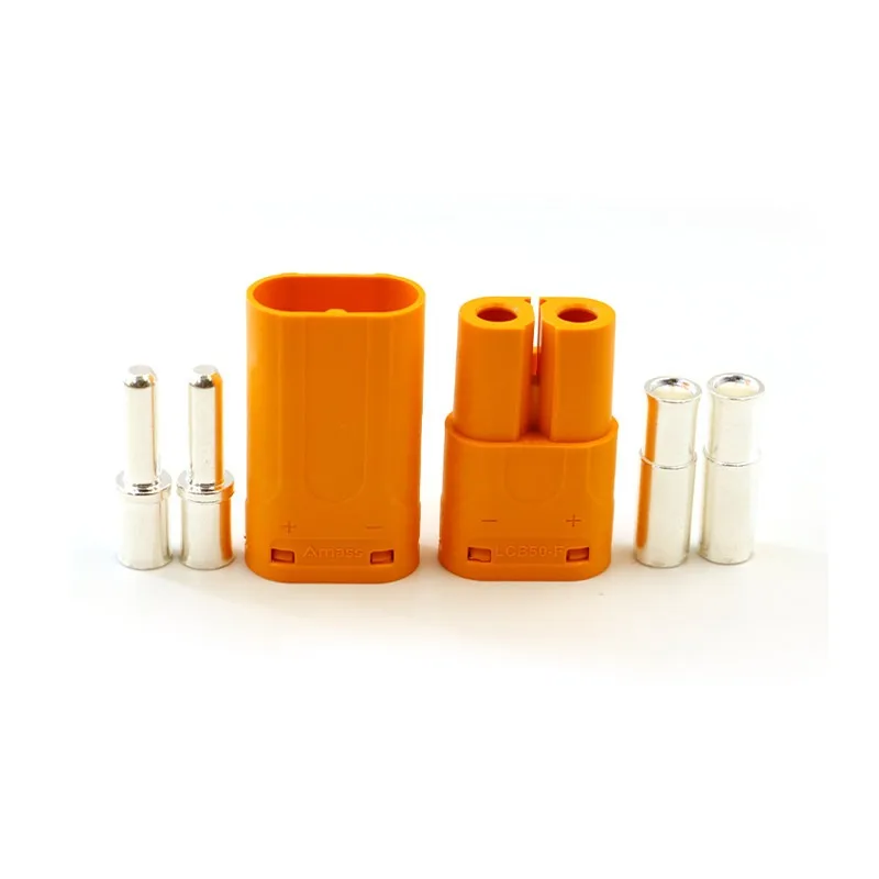 Amass Original LCB50-M/F 2Pin Connector Lock Type High Current Terminal for Electric RC Lipo Battery
