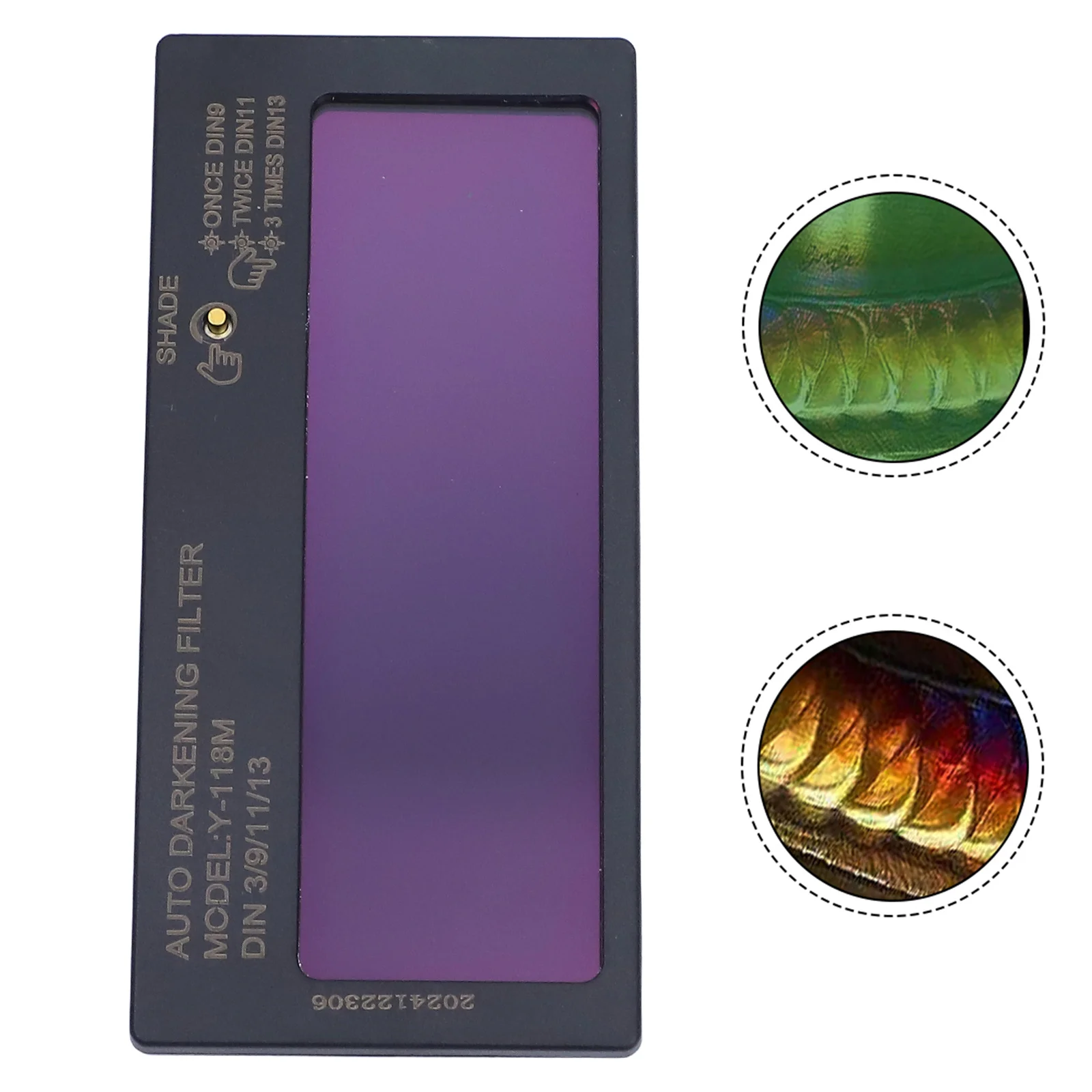 1pc Solar Automatic Dimming Lens 3Level Adjustable T-grade Dimmable Welding Glasses Welder Protection Auto Light-changing Lenses