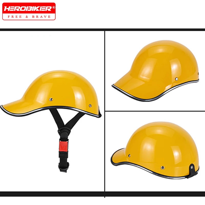 

Motorcycle Motorbike Helmets Summer Baseball Helmet Men Women Rider Sun Protection Half Helmets Ladle Helmets Lightweight