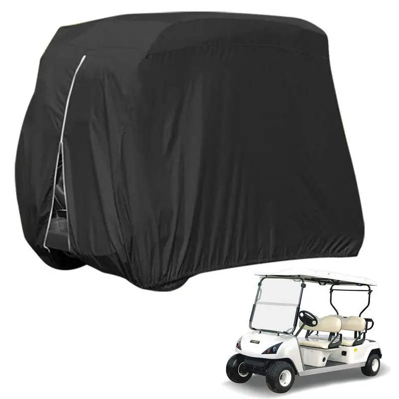 

Waterproof Golf Cart Cover Universal Fits for Most Brand Passenger Golf Cart Sunproof Dustproof Outdoor Cover Zipper