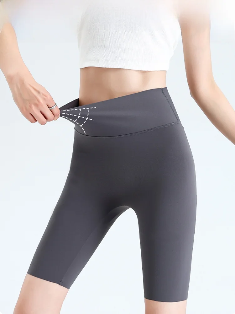 Pantaloni sportivi da ciclismo per yoga fitn a vita alta Pantaloni da donna in pelle di arca Leggings casual elasticizzati traspiranti