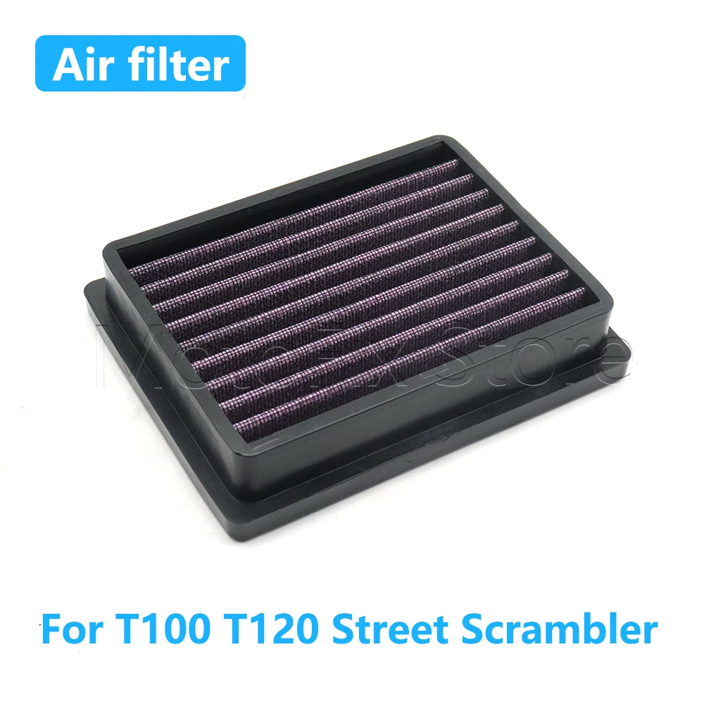 

Motorcycle Accessories Air Filter Intake Cleaner Element For Bonneville Bud Ekins T100 T120 Black 1200 865 900 Street Scrambler