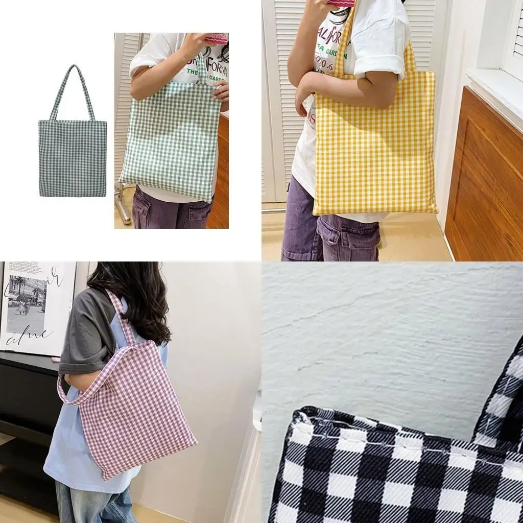 

D46D Shopping Shoulder Bag Large Capacity Bags Women Girl Canvas Bag Purse Fashion Casual Bag Shopper Handbag