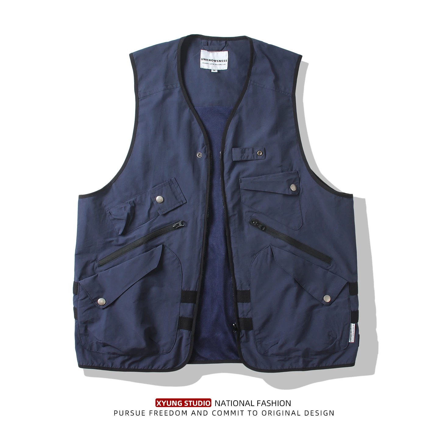 

Уличный повседневный функциональный рабочий жилет для весны и осени, с наплечниками, для фотосъемки