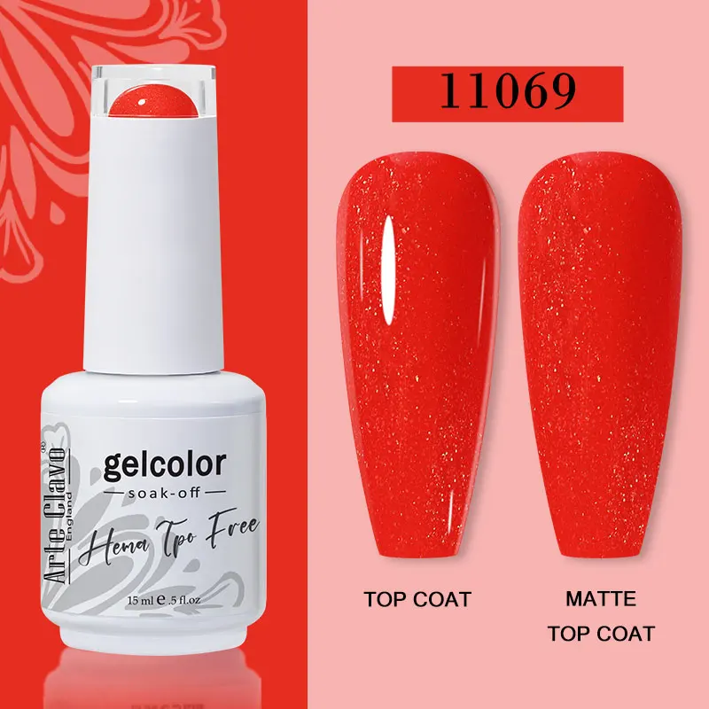 Arte Clavo 116 Kleuren Gel Nagellak 15 ml Kleurrijke Gel Semi Permanente Losweken UV Gel Nail Art DIY Ontwerp vernis Nagelbenodigdheden
