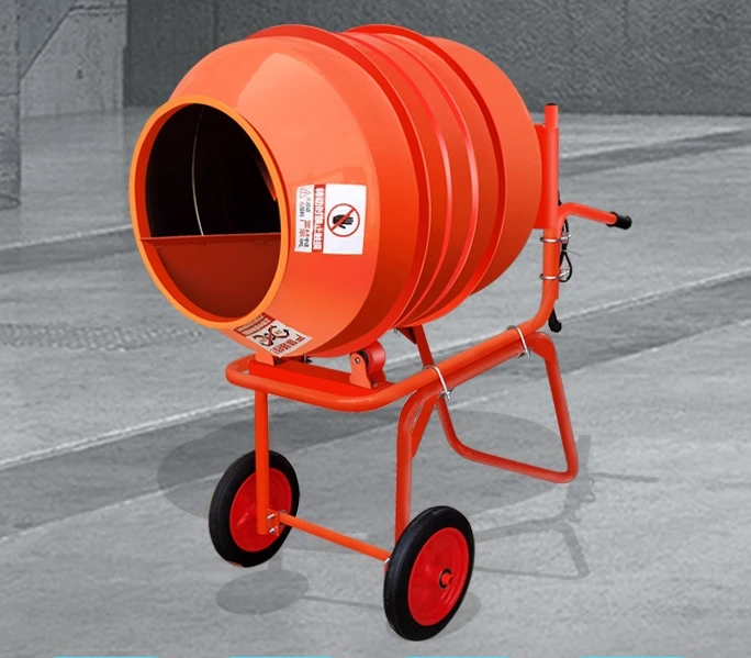 Multifunctional Industrial Electric 120L Roller Dry Powder Feed Seed Mixer 280L Hand Push Small Concrete Mortar Gypsum Mixer