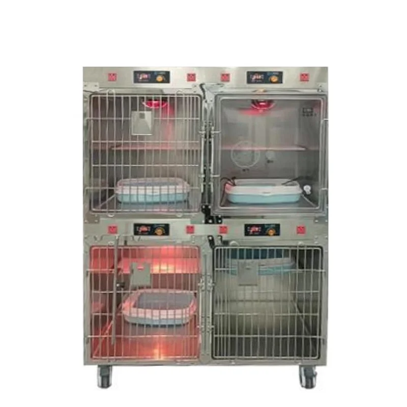 

YSVET1220M Pat clinic other pet cages & houses product pet hospital dog cages metal kennels Veterinary cat infrared warming cage