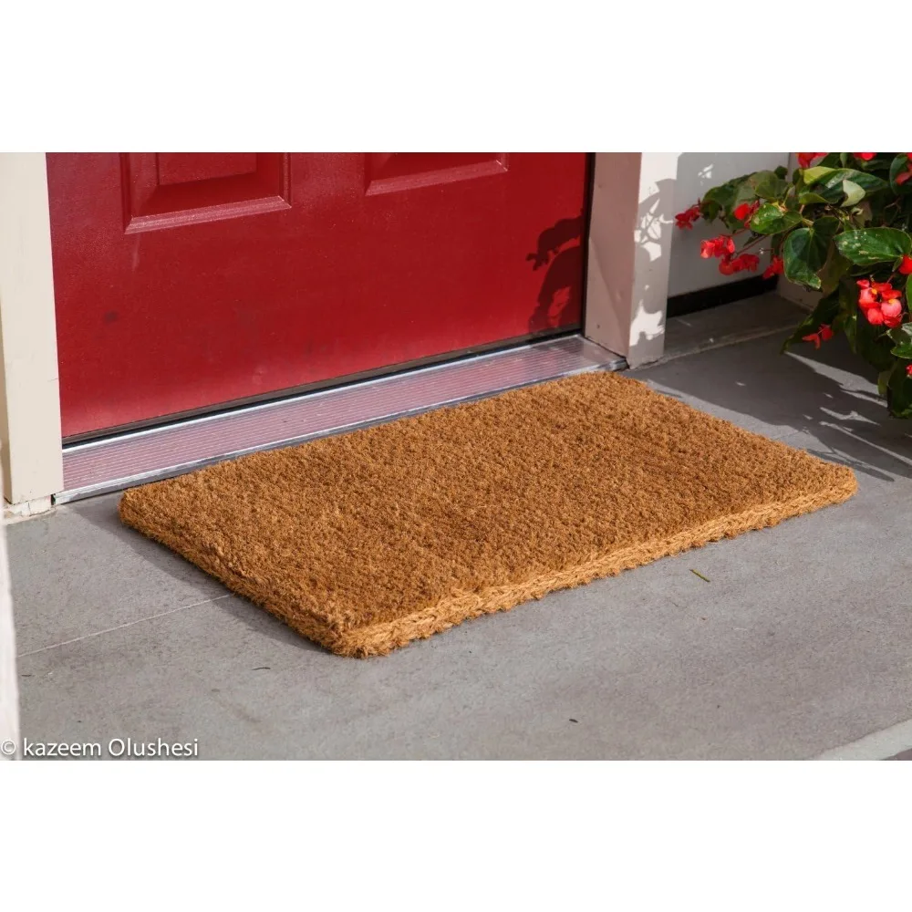 Natural coconut milk doormat, 36 inches by 60 inches, 1 inch thick, low clearance