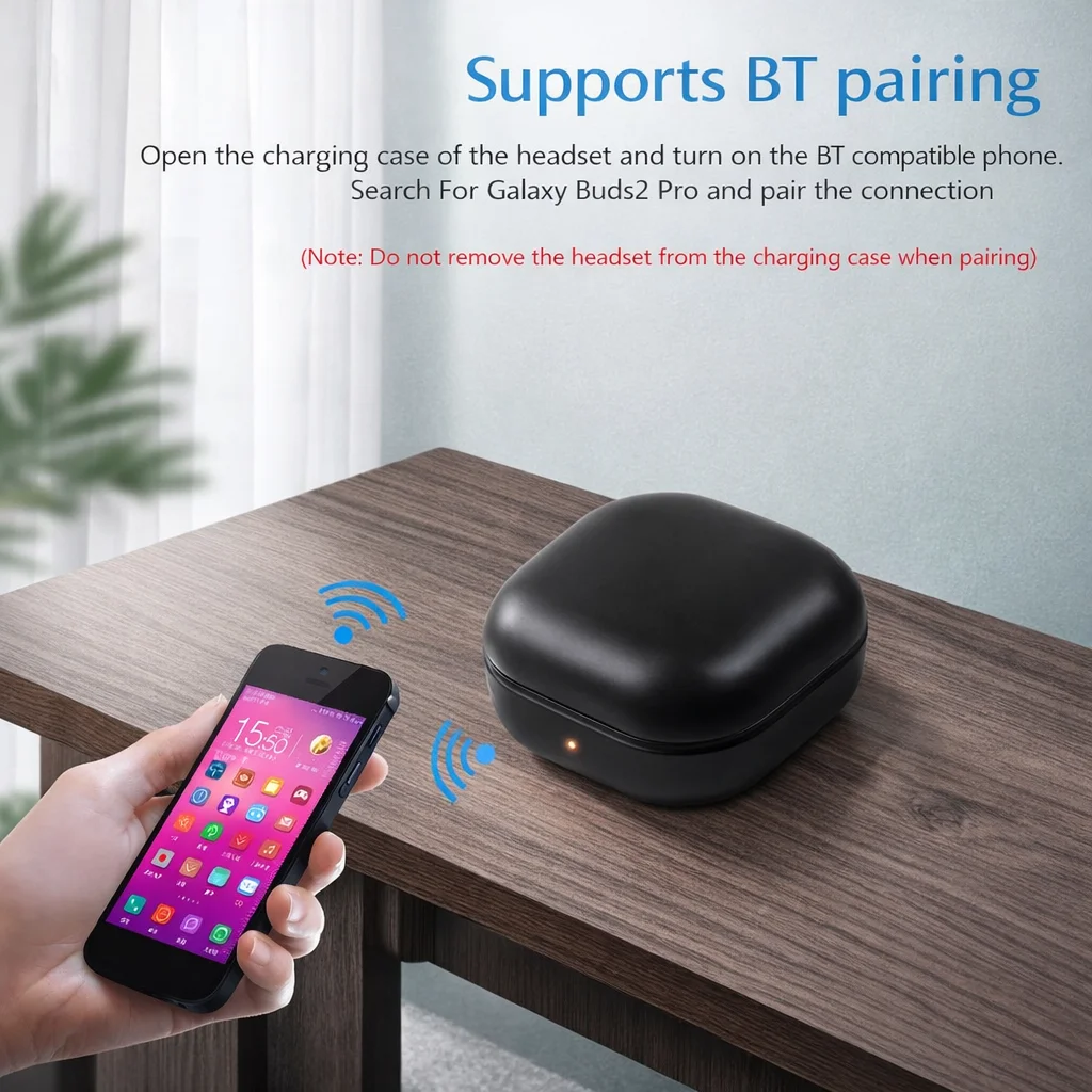 Replacement Charging Case For Galaxy Buds2 Pro R510,Wireless & Type-C Charging,700mAh Battery,Only Charging Case image 6