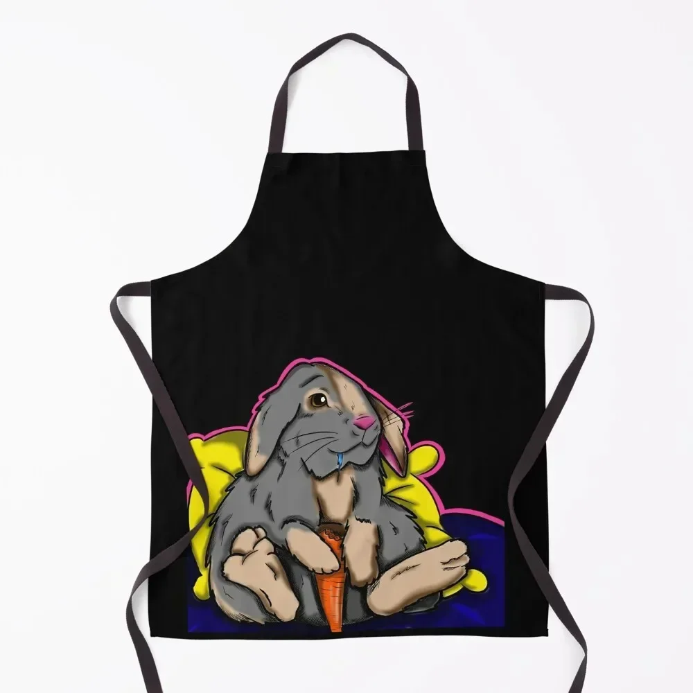 

Hungry bunny Apron Hairdressing Hairdresser Accessories Waterproof women Kitchen Household Items Funny Apron