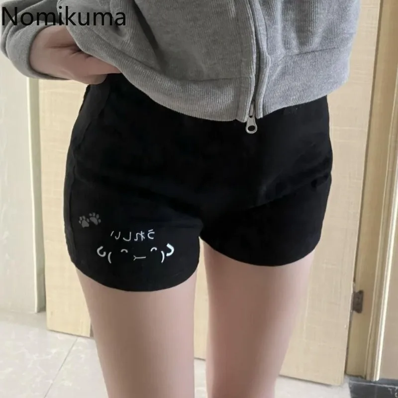 

Shorts for Women Japanese Cute Pantalones Cortos De Mujer 2025 New Bottoms Casual Fashion Summer Cartoon Print Women's Shorts