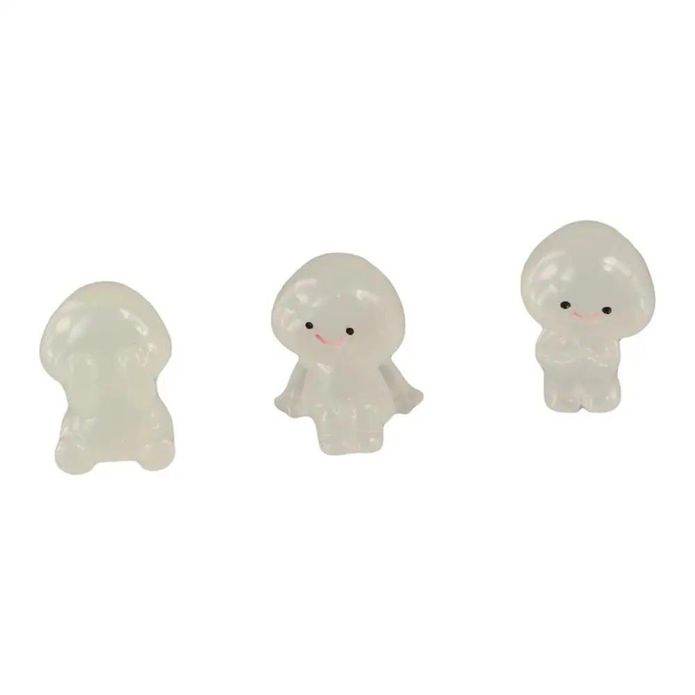 Cartoon Luminous Small People Figurines Glow in Dark Resin Crafts People Figurines Miniatures DIY Cute Little Man Statue