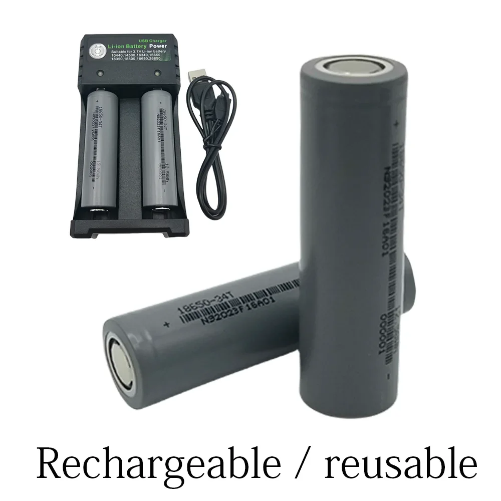 New 18650 Li-Ion battery 3400mAh rechargeable battery 3.7V for LED flashlight flashlight or electronic devices batteries