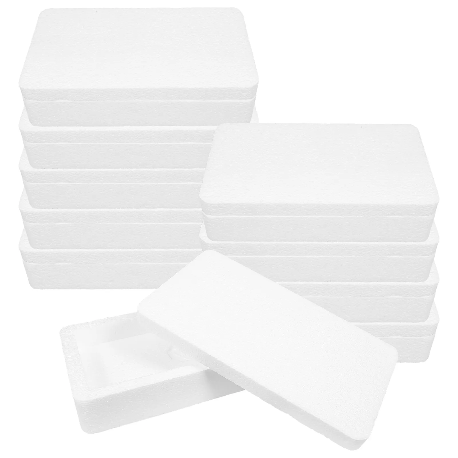 10 Pcs Tempered Glass Film Packaging Boxes High Density Foam Phone Shell Containers Storage Small Shipping Package