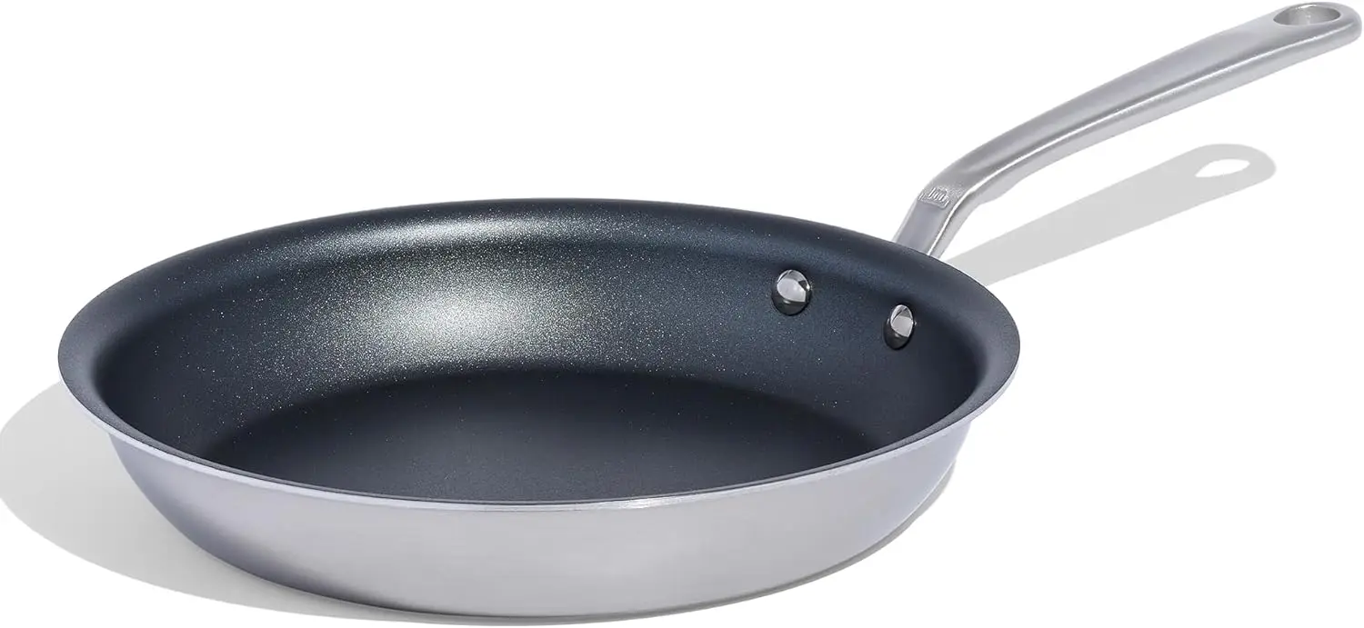 

Made in Cookware ProCoat 10" Non Stick Frying Pan (Graphite) 5 Ply Stainless Clad Professional Cookware Induction Compatible