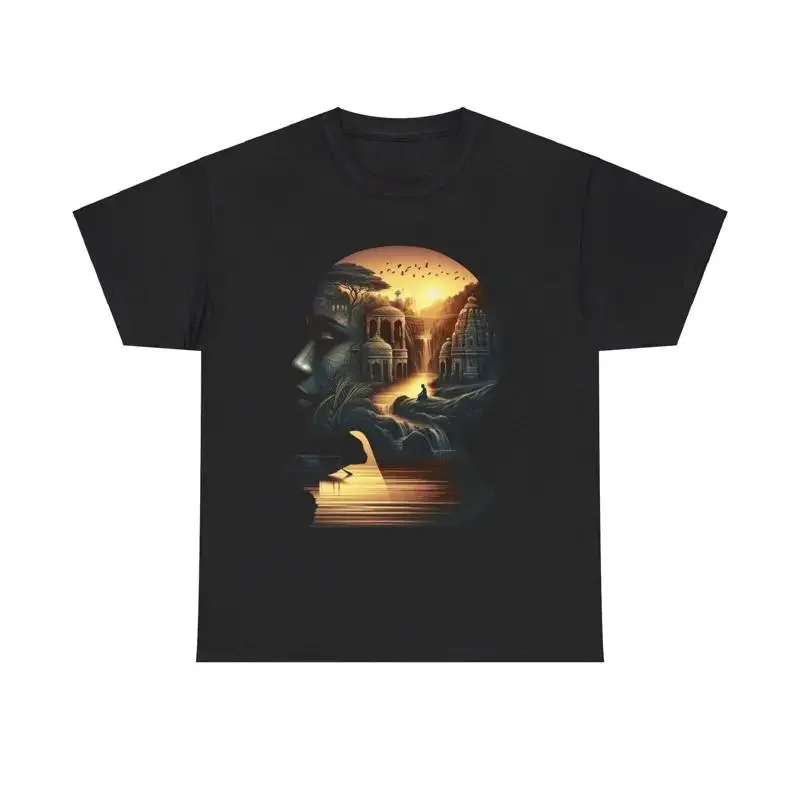 Dreamy Woman T Shirt African City Canoe for Family Africa and West