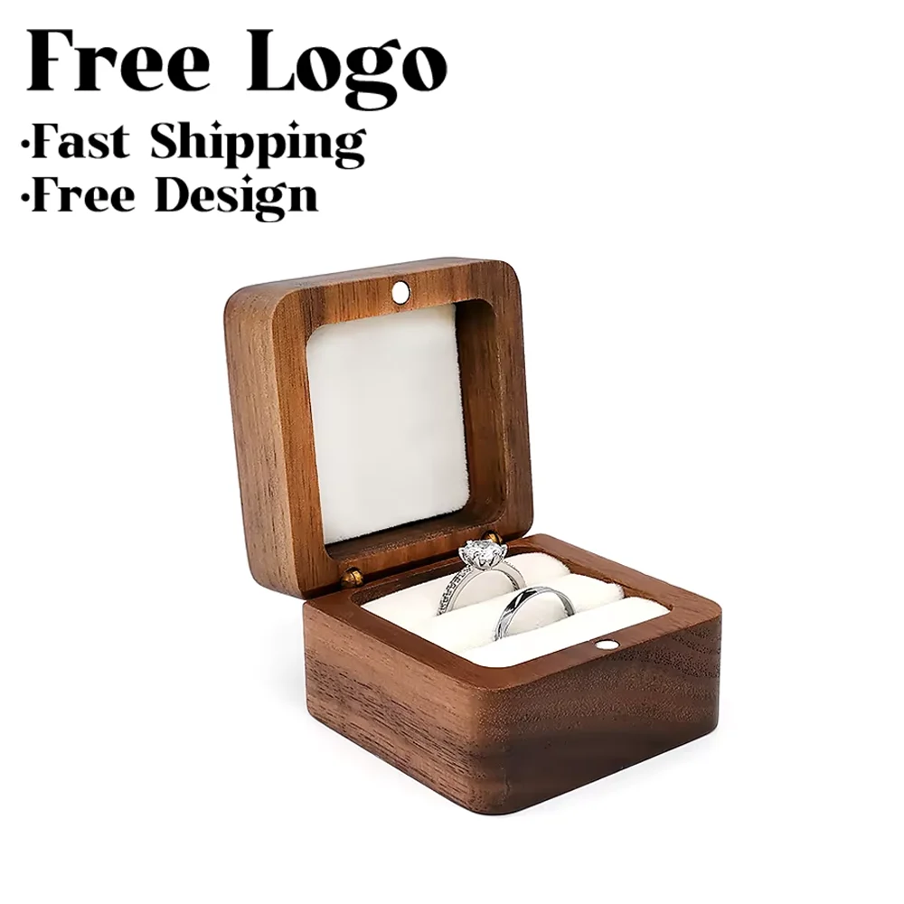 Wood Jewelry boxs wedding ring box Earring Rings Box Jewelry Organizer Box Luxury jewelry gift packaging Boxs Bracelet package