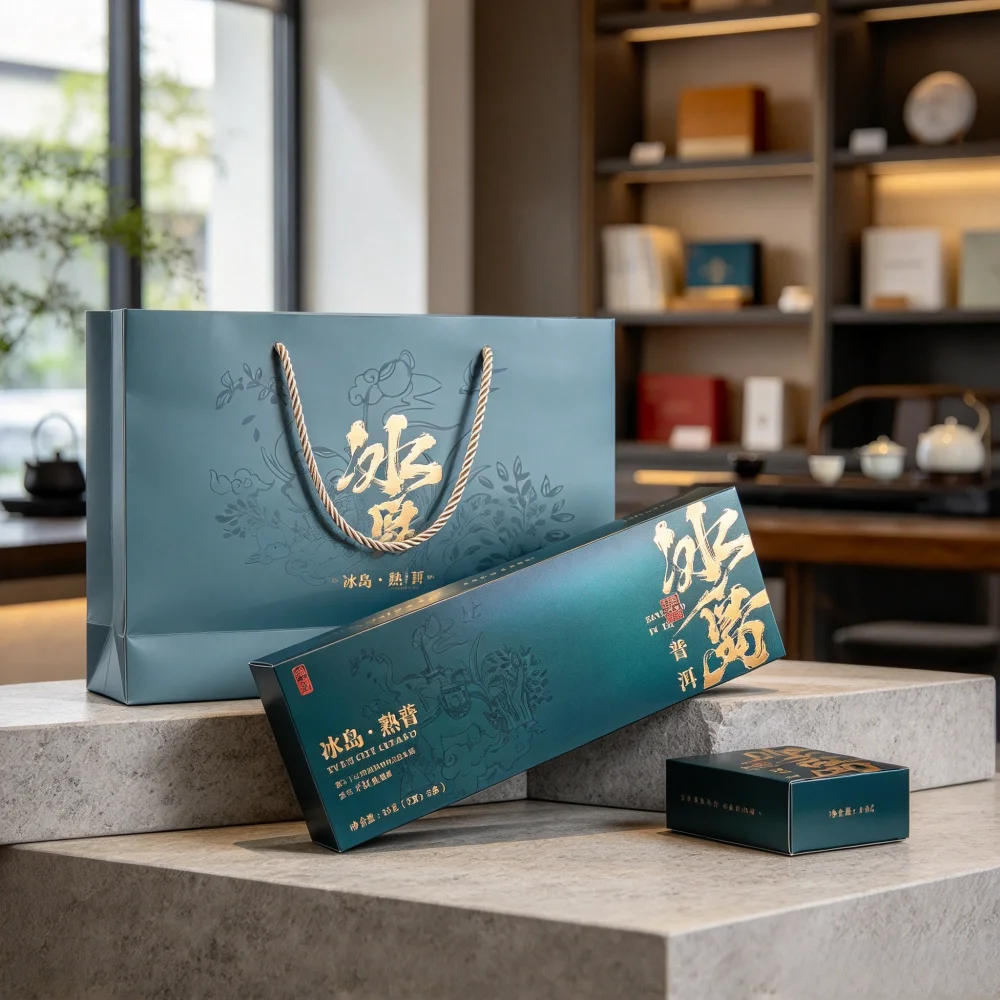 Authentic Yunnan Pu erh ripe tea Multiple types of tea gift box gift bag Iceland ripe Pu erh strong aroma boutique gift box