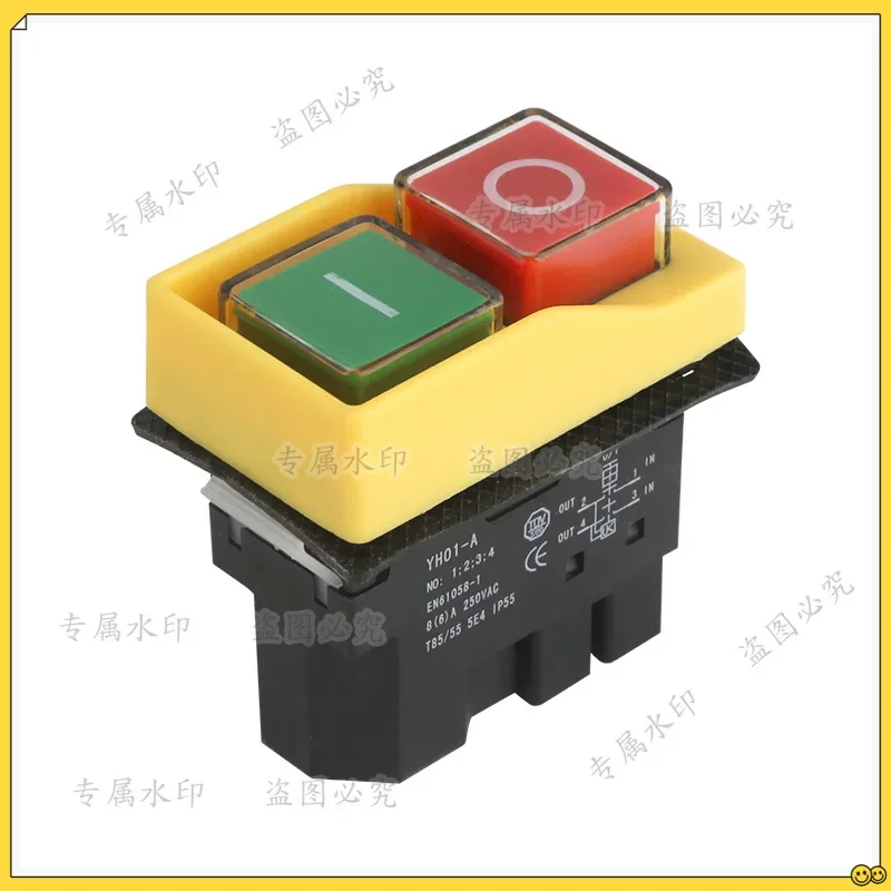 Electromagnetic Pushbutton Switch Magnetic Switch Undervoltage Protection KLD 220v Pushbutton Switch, Slicer Switch