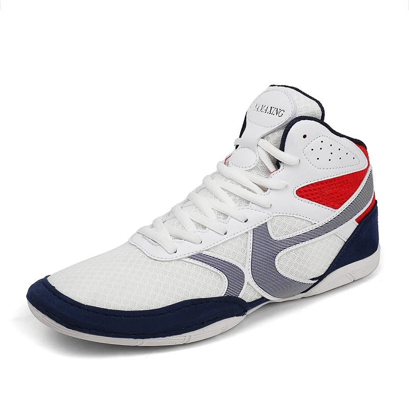 2026 New Trend Wrestling Boots for Men High Top Anti Slip Gym Training Shoe Hard-Wearing Men Boxing Sport Shoes Boxing Shoe