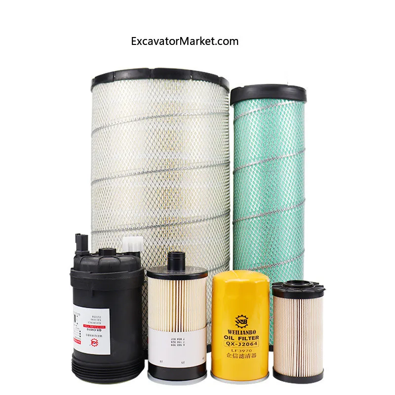 For Zhonglian 205 210 215 230E-10 Oil Diesel Filter Air Filter Hydraulic Oil Inlet and Return Pilot Excavator Spare