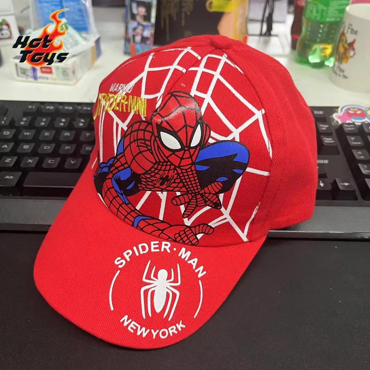 Hottoys Spiderman Baseballpet Jongens Meisjes Hoeden Superheld Perifere Zonnehoed Kinderen Verjaardagscadeau Cosplay Rekwisieten Fashion Caps