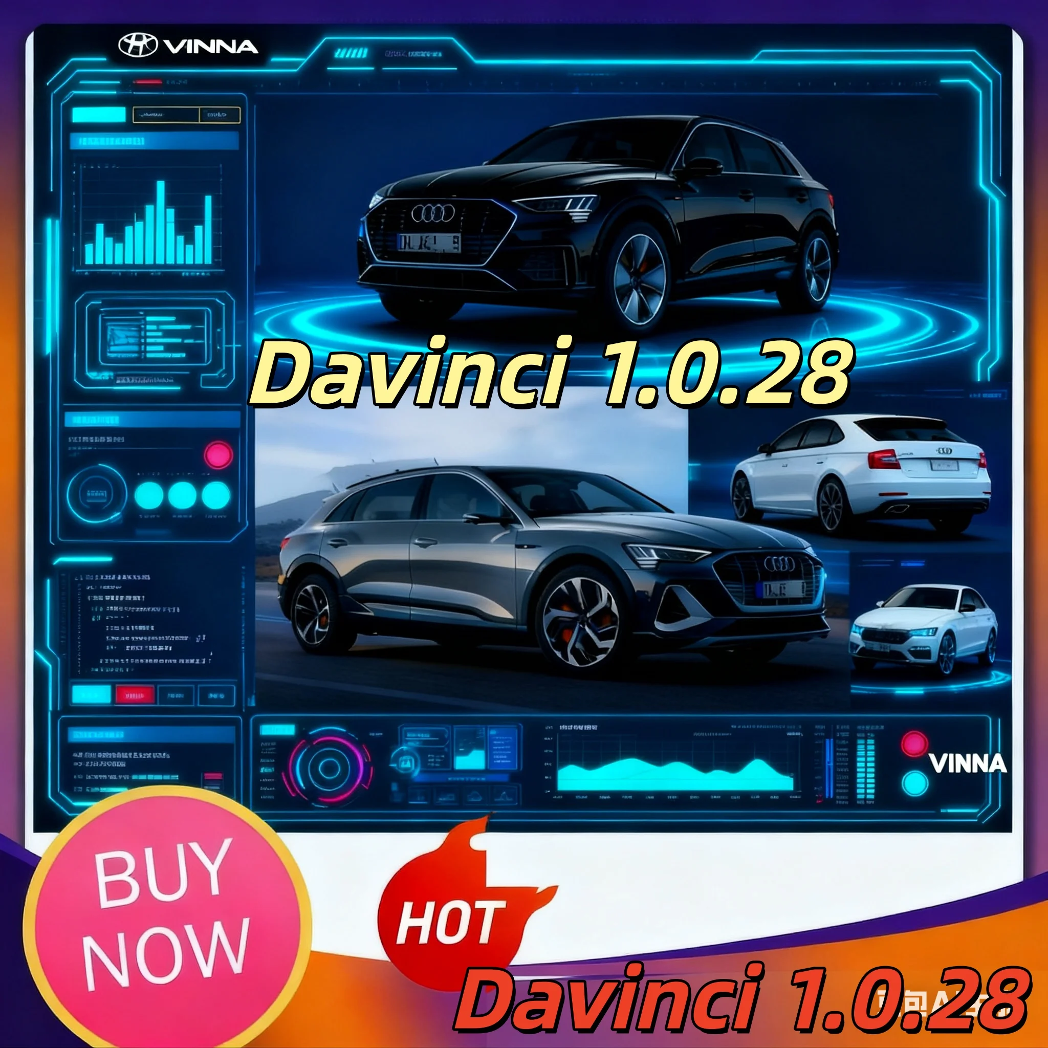 

Davinci 1.0.28 PRO CHIPTUNING REMAPPING DAVINCI REMAP Repair Software Support Win 7/10/11 Davinci 1.0.30 Work on KESS/KTAG