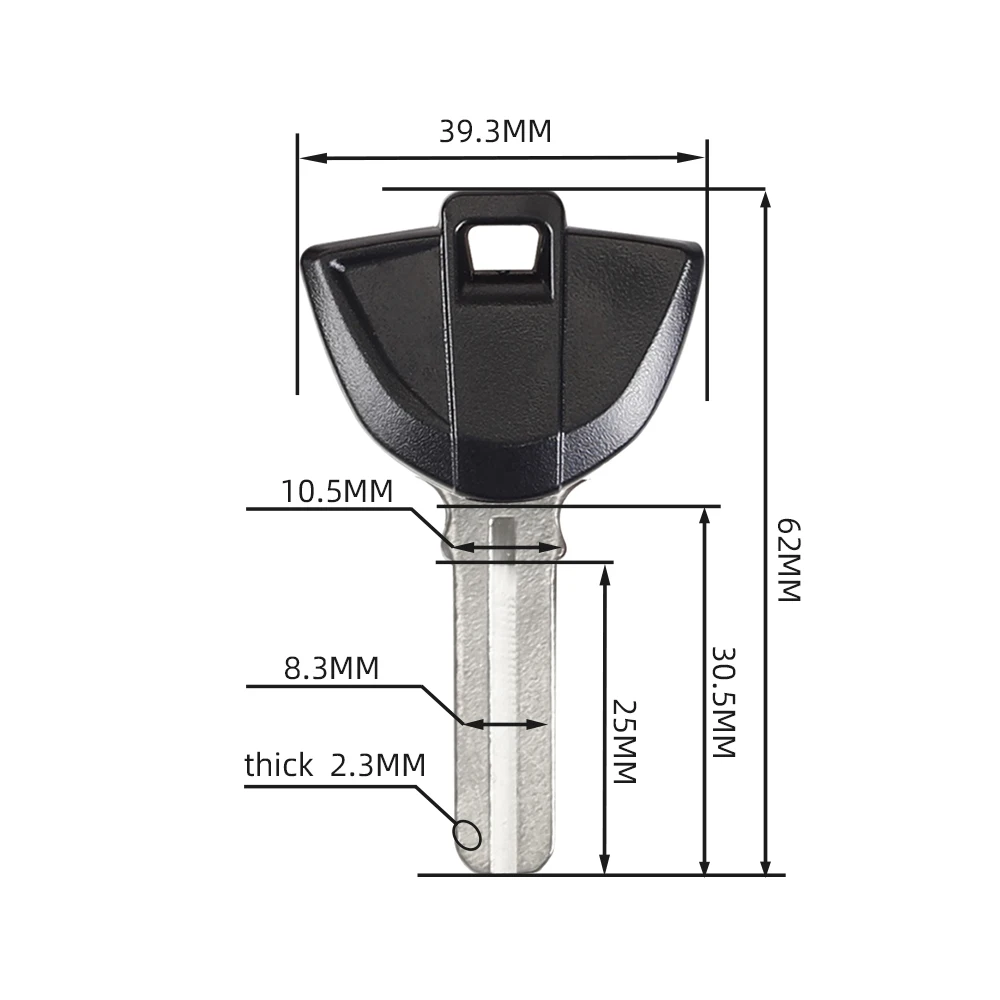 1Pcs New Blank Key Motorcycle Replace Uncut Keys For F800R K1300GT K1200R R1200RT K1300R F650GS F800GS S1000RR R1200 GS