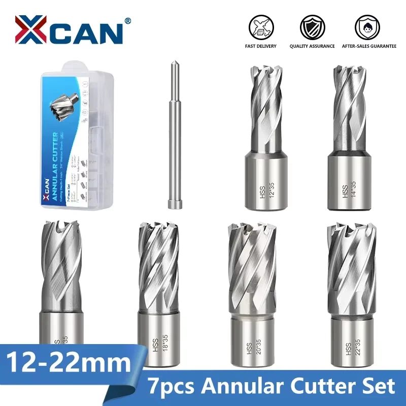 xcan-7-pieces-11-22mm-hss-ensemble-de-coupe-annulaire-foret-a-noyau-19mm-tige-weldon-scie-a-trou-creux-pour-le-percage-du-metal