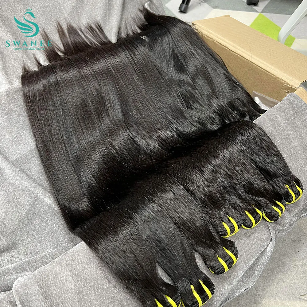 

34 36-дюймовые прямые пучки человеческих волос, необработанные, необработанные, 100% наращивание человеческих волос 1, 2, 3, 4 пучка, двойной уток