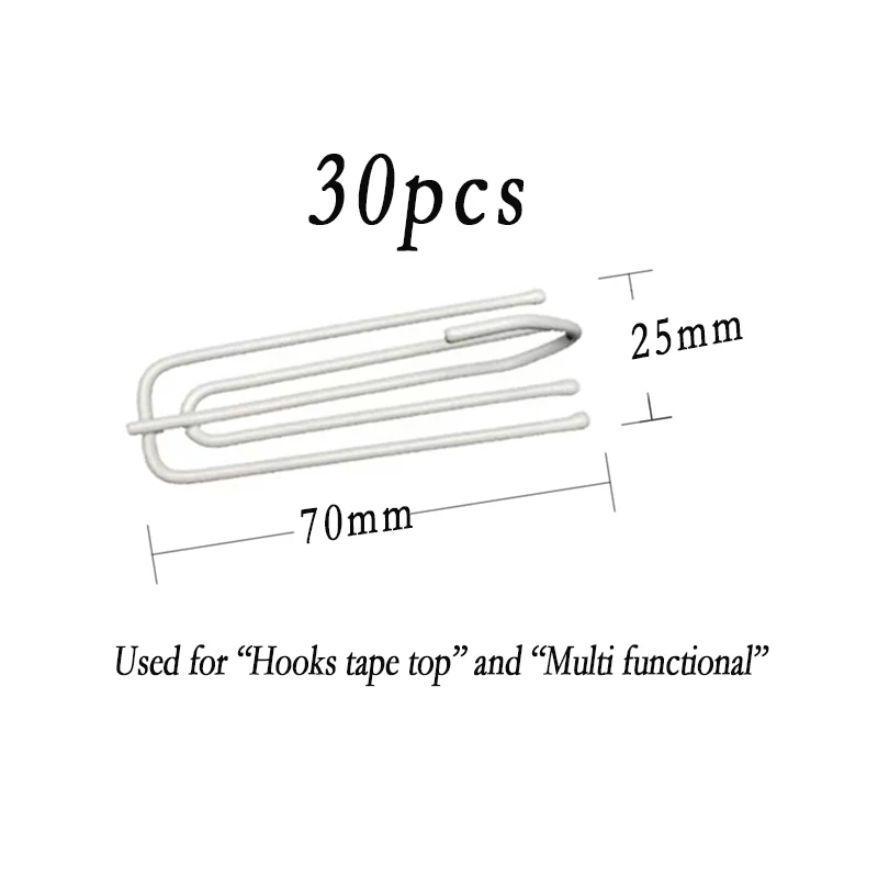Asazal Four Prongs Fork Hooks S Plastic Hook For Curtain Rails High Quality Accessories Clamp Tracks Tulle Tape Clips Pin Drapes