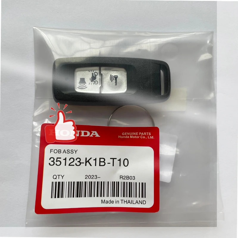 35123-K1B-T10 ID47 Chip 433MHz Motorcycle Remote Control Key For Honda PCX160 Forza NSS350 Airblade 2021-2023