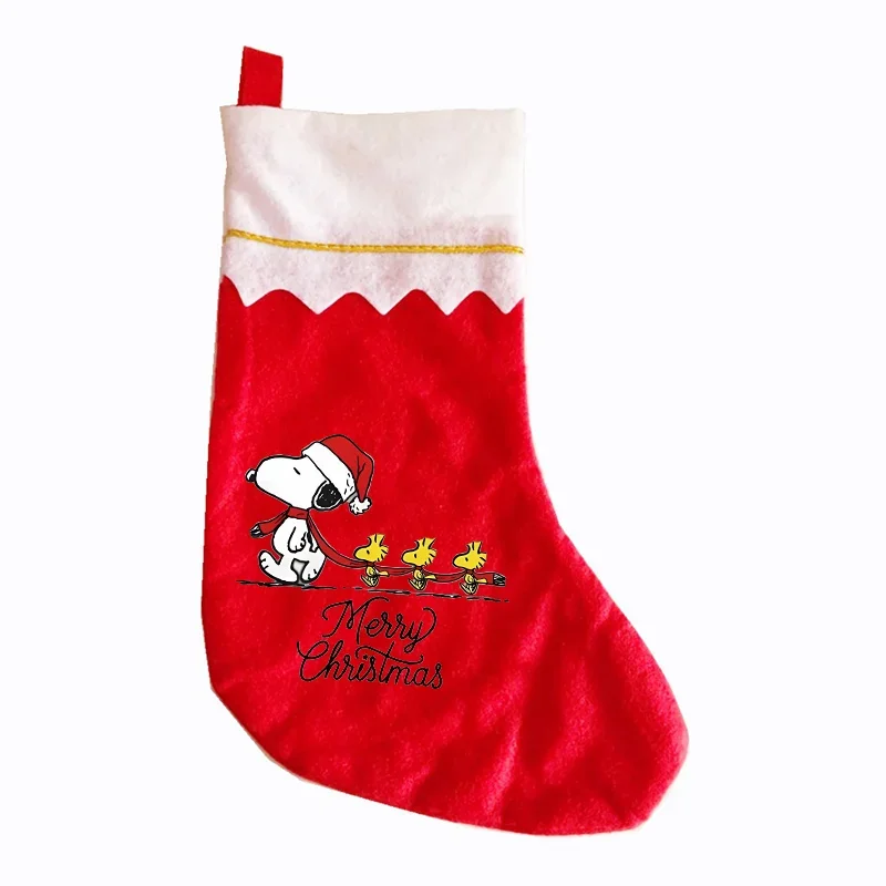 سنوبيس عيد الميلاد معلقة جورب أنيمي مهرجان لوازم الحفلات اكسسوارات غرفة جديدة الديكور الدعائم شجرة عيد الميلاد موقد زخرفة جورب #6