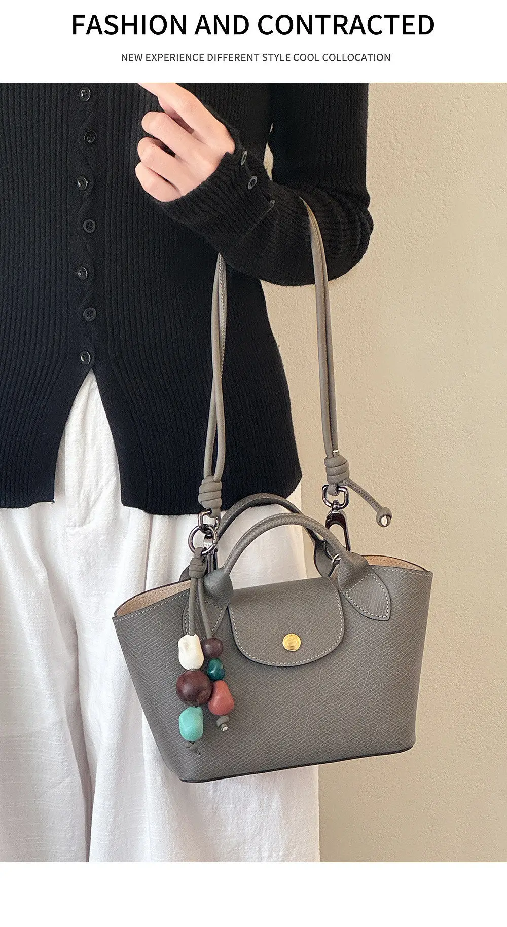 New Bead Shoulder Strap For Longchamp Epure Durable Fashion Good Quality Bag Modification Bag Accessories