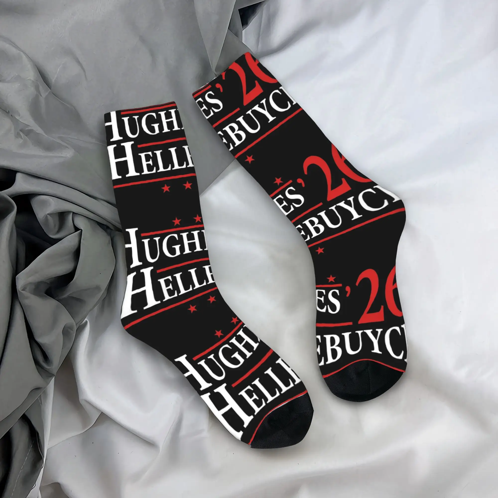 

Осенне-зимние модные унисекс-носки Hughes & Hellebuyck '26, дышащие носки-кроссоверы Jack Hughes USA Hockey