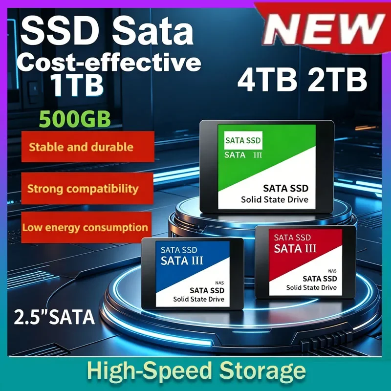 

4TB Solid State Disk SSD High Speed 500G 1TB 2TB Internal HDD Hard Drive Sata3 2.5 Inch For Laptop Microcomputer Desktop