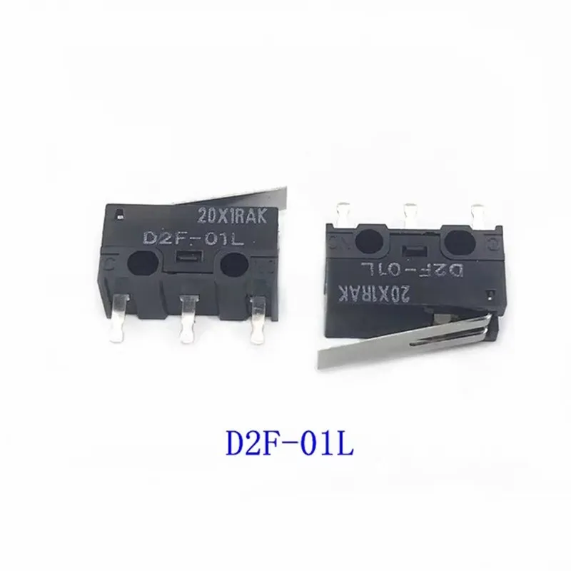 10PCS/Lot D2F-L 、D2F-L3 、D2F-L-A 、D2F-L-D 、D2F-F 、D2F-01L 、D2F-01L-A1 DIP-3 New original travel microswitch