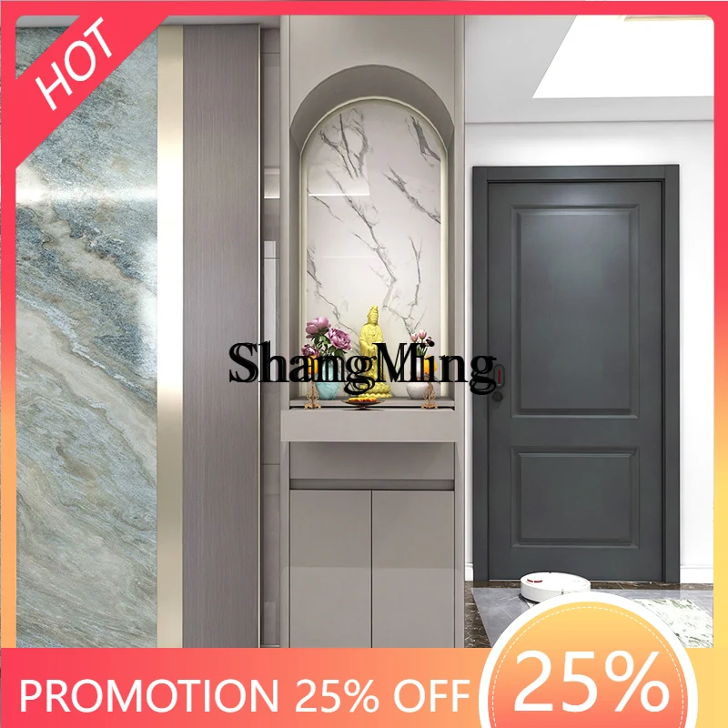 

CL Chinese Buddhist niche vertical cabinet for household simple Bodhisattva table God of Wealth display cabinet