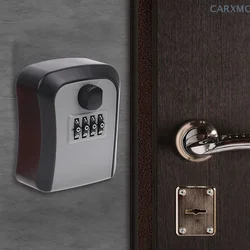 Wall Mounted Key Safe Box, código inteligente, senha, fechadura com chave, impermeável, 4 dígitos, armazenamento, Keybox ao ar livre