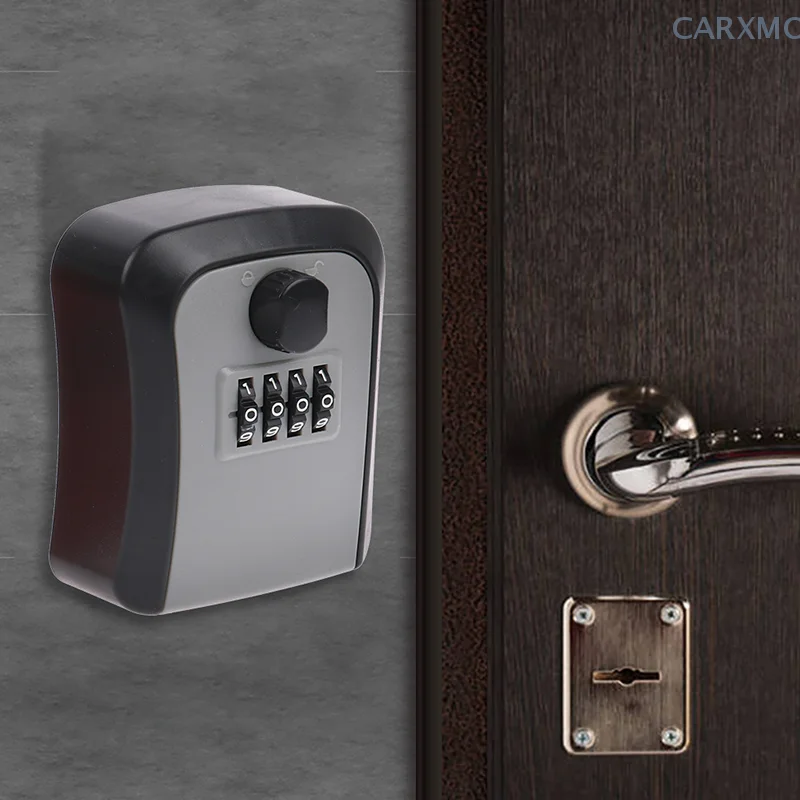 Smart Code Password Key Lock Box Storage Key Wall Mounted Key Safe Box Waterproof Outdoor Keybox 4 Digits Passwords