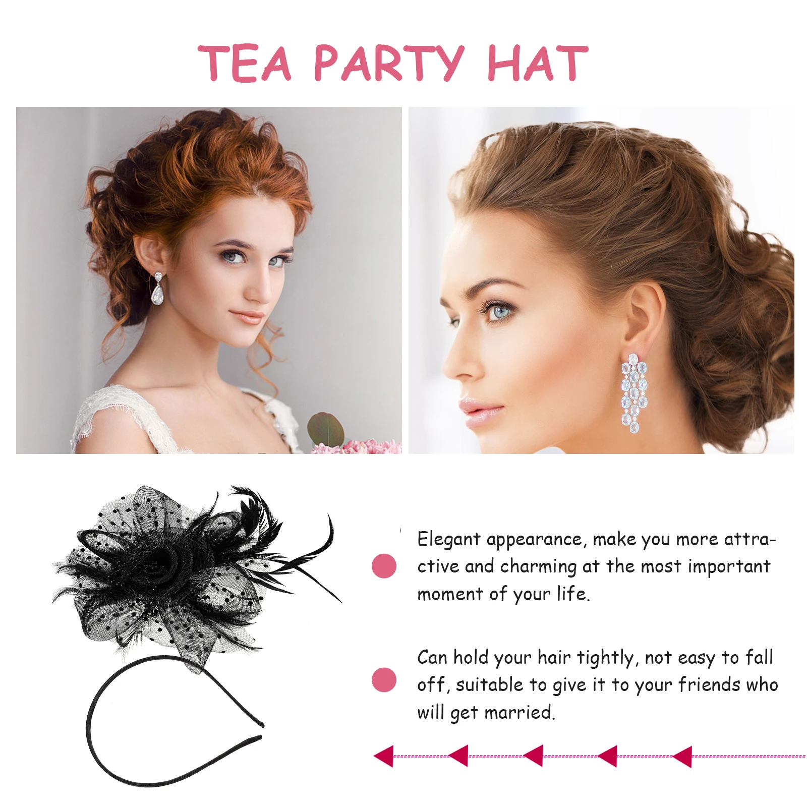 1 مجموعة خوذة أنيقة الفاسناتور قبعة عقال للنساء حفلة موسيقية الزفاف الشاي حفلة إكسسوارات الشعر الحجاب ديكور