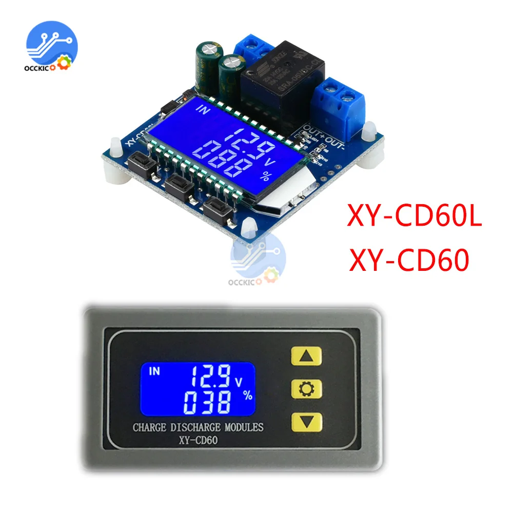 XY-CD60 XY-CD60L Solar Battery Charger Controller Module DC6-60V Charging Discharge Control Low Voltage Current Protection Board